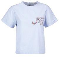 manoush m badge womens t shirt in multicolour