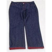 MAC W34/L29 dark blue straight leg jeans