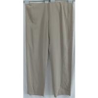 marina rinaldi size 42 beige trousers