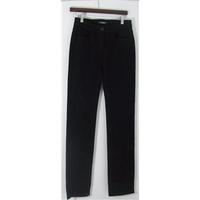 marks spencer collection straight leg black stretch jeans uk size 8l l ...