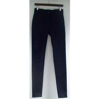 marks spencer jeggings dark blue stretch jeans uk size 8 long leg leng ...