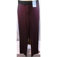 Marks and Spencer Size 10 Red And Black Trouser M&S Marks & Spencer - Size: M - Red - Trousers