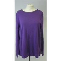 marks and spencer size 22 purple t shirt