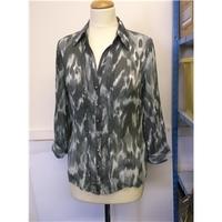 Marks & Spencer Per Una Size 10 Grey Blouse