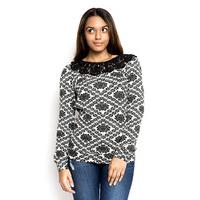 Madam Rage Lace Collared Jumper