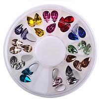 Manicure DIY Nail Accessories 6cm Drill Drill Drill 12 Disc Box Drop Acrylic Color Decoration Disc