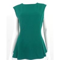 Mango Size XL Green Peplum Top