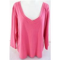 marks and spencer size 18 pink long sleeved shirt