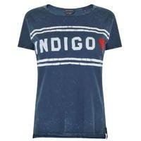 MAISON SCOTCH Indigo Heart T Shirt