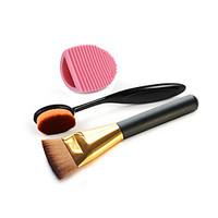 Makeup Toothbrush Foundation Brush And Cleaning Brush Egg