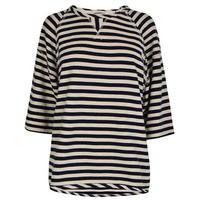 maison scotch striped sweatshirt