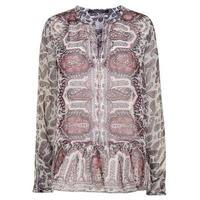 MAISON SCOTCH Paisley Long Sleeve Blouse