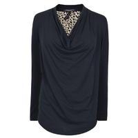 MAISON SCOTCH Leopard Print Long Sleeved Jersey