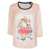 MAISON SCOTCH Photo Print Top