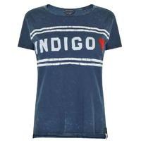 MAISON SCOTCH Indigo Heart T Shirt