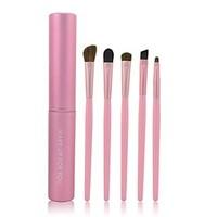 Make-up For You 5pcs Makeup Brushes set Pony/Horse Hair Limits bacteria/Portable Pink Brush Makeup Kit Cosmetic Brush Tool