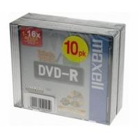 Maxell DVD-R 4, 7GB 120min 16x 10pk Slim Case