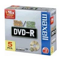 Maxell DVD-R 4, 7GB 120min 16x 5pk Jewel Case