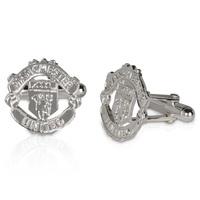 manchester united crest cufflinks sterling silver