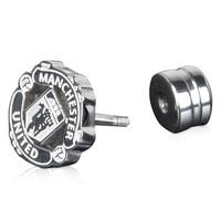Manchester United Cut Out Crest Earring - Stainless Steel