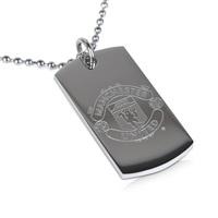 Manchester United Crest Dog Tag & Chain