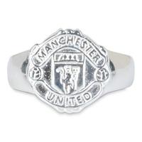 manchester united crest ring sterling silver