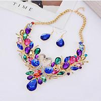 May Polly Europe and the Swan Diamond Fashion Earrings Necklace Set