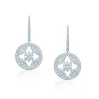 mappin webb empress white gold and diamond drop earrings