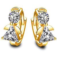 May Polly Europe and the United States fashion zircon Angel Earrings