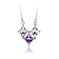 May Polly Fashion Zircon Pendant Necklace