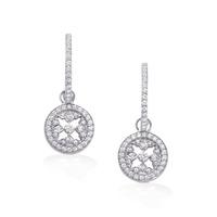 Mappin & Webb Empress Hoop White Gold and Diamond Earrings