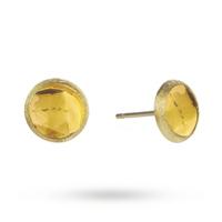 marco bicego jaipur 18ct gold citrine stud earrings