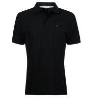 Manhattan Cotton Pique Polo Shirt - Black