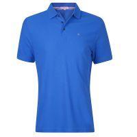 manhattan cotton pique polo shirt blue