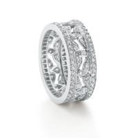 Mappin & Webb Empress White Gold and Diamond Ring - Ring Size P