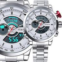 Male Sport Watch Multifunction LED Digital Clock Dual Time Hours Wrist Analog Round Fashion Casual Quartz Men Sport Wristwatch relogio masculino
