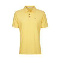 manhattan cotton pique polo shirt lemon