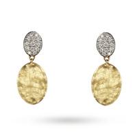 Marco Bicego Siviglia 18ct Gold Oval Drop Earrings