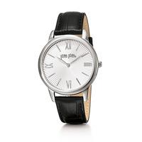 match point silver black watch