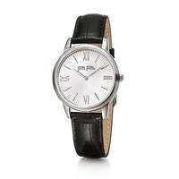 match point silver small black watch