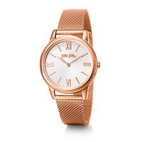 match point rose gold bracelet watch