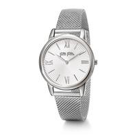 match point silver bracelet watch