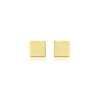 Mark Milton 9ct Yellow Gold Medium Cube Stud Earrings