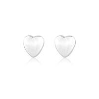 Mark Milton 9ct White Gold Heart Stud Earrings