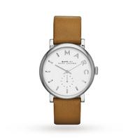 Marc Jacobs Baker White Dial Leather Ladies Watch