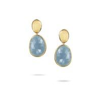 marco bicego lunaria 18ct gold aquamarine drop earrings