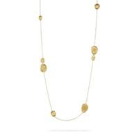 marco bicego lunaria 18ct gold station necklace