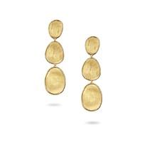 marco bicego lunaria 18ct gold triple drop earrings