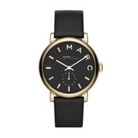 Marc Jacobs Baker ladies\' black leather strap watch