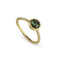 Marco Bicego Jaipur 18ct Gold Diamond Green Tourmaline Ring